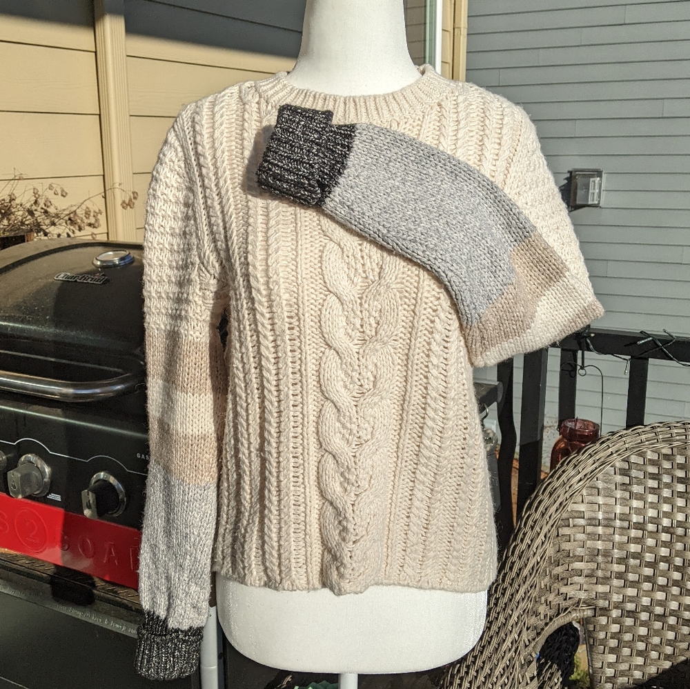 Cable knit sweater